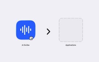 Скриншот: перетаскивание приложения в папку Applications