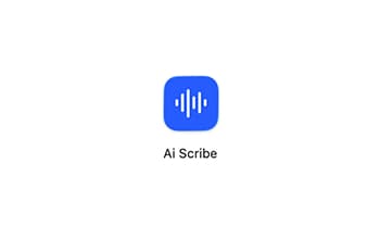 Скриншот: запуск Ai Scribe из папки Applications