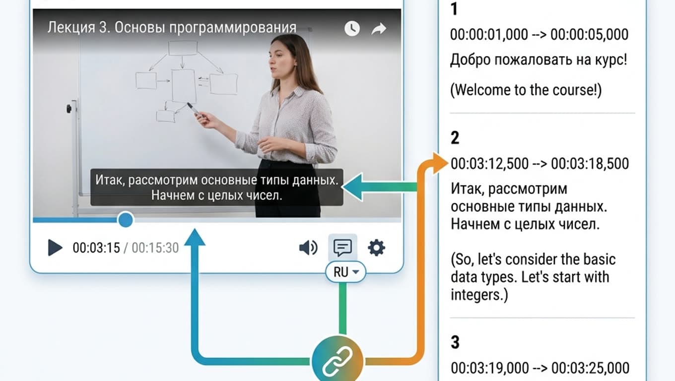 Файл SRT для онлайн-курса: как подготовить субтитры