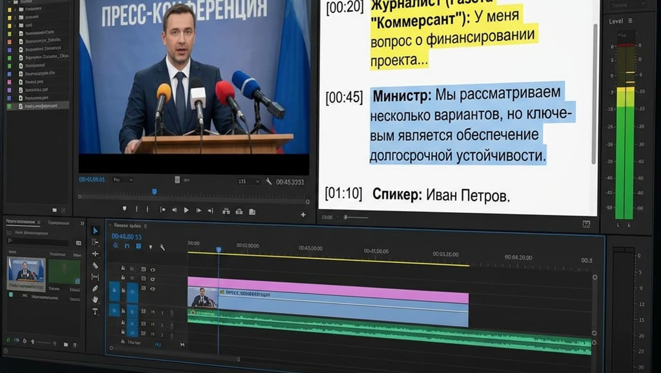 Стенограмма пресс-конференции: как подготовить для редакции